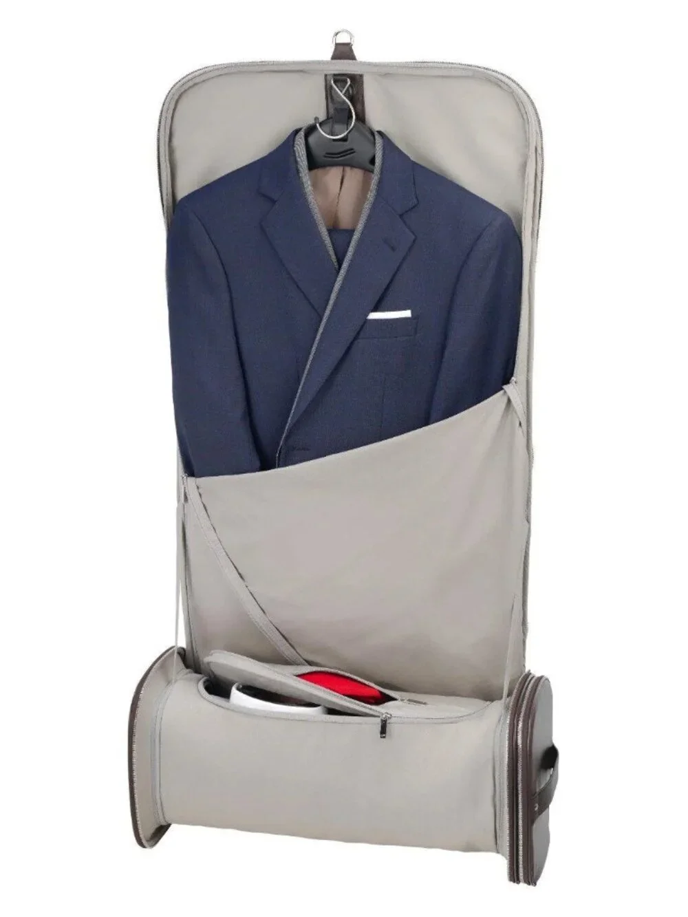 Vocier F35 Leather Travel Bag in Brown OS